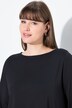 T-shirt en coton bio, encolure bateau et manches 3/4, coupe évasée