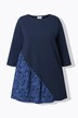T-shirt, A-lijn, boothals, 3/4-mouwen, biologisch katoen