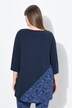 T-shirt, A-lijn, boothals, 3/4-mouwen, biologisch katoen