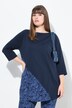 T-shirt, A-lijn, boothals, 3/4-mouwen, biologisch katoen