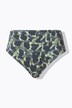 Bas de bikini, taille haute et imprimé camouflage