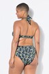 Bas de bikini, taille haute et imprimé camouflage