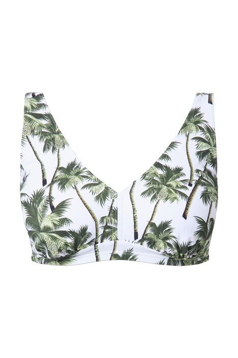 Bikiny top, měkké košíčky, palmový potisk