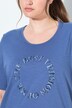 T-shirt en coton bio, avec message, décolleté rond et manches courtes