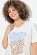 T-shirt avec message, décolleté en V et manches courtes, coupe Classic Fit