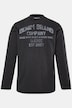 Men+ langærmet T-shirt, print på brystet, Vintage Look, op til 8XL