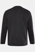 Men+ langærmet T-shirt, print på brystet, Vintage Look, op til 8XL