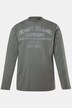 Men+ langærmet T-shirt, print på brystet, Vintage Look, op til 8XL