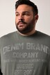 Men+ langærmet T-shirt, print på brystet, Vintage Look, op til 8XL