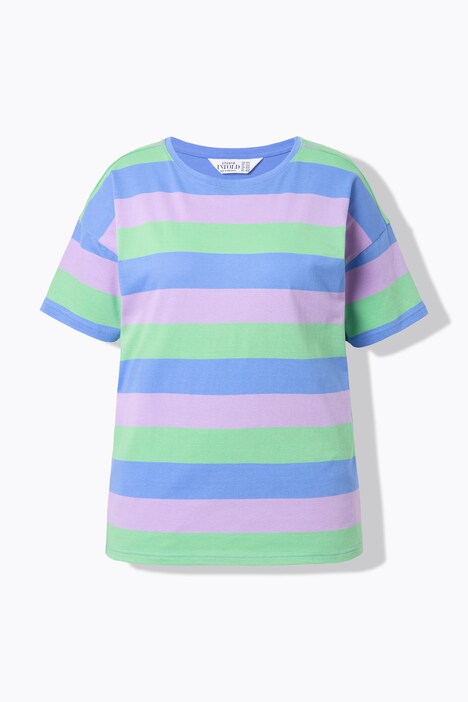 T-shirt, oversized model, blokstrepen