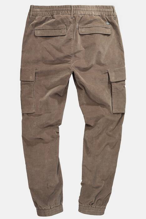 Pantalon cargo JP 1880 en velours côtelé, finition FLEXNAMIC® et nombreuses poches, coupe Straight Fit - jusqu'à la taille 74