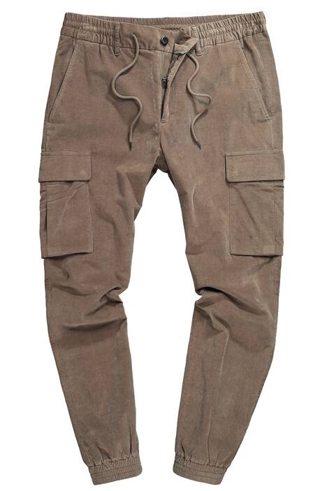 Manšestrové cargo kalhoty JP1880, FLEXNAMIC® , mnoho kapes, rovný střih, do velikosti 72