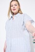 Halenkové tričko, oversize, strukturované pruhy