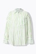 Hemdbluse, oversized, Streifen