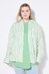 Hemdbluse, oversized, Streifen