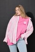Hemdbluse, oversized, Streifen