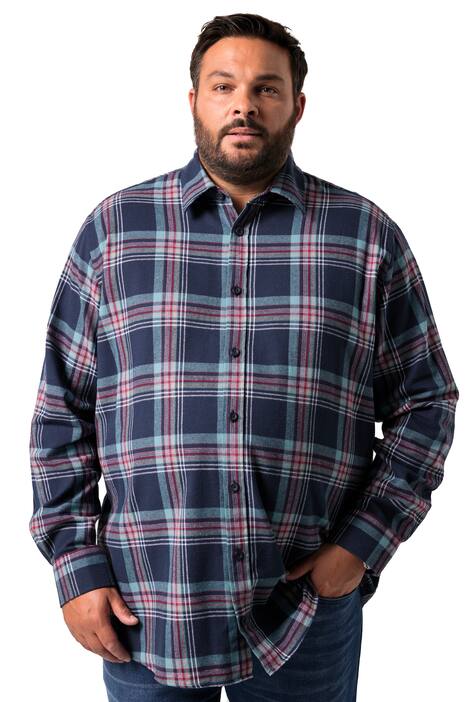 Košile Men+, dlouhé rukávy, Kent límeček, Comfort střih,do 8XL