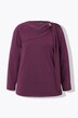 Pull à col rond et manches longues, boucle fantaisie et foulard