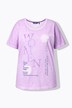 T-shirt, tekstmotief, oversized, ronde hals, korte mouw