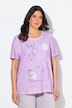 T-shirt, tekstmotief, oversized, ronde hals, korte mouw