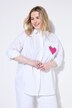 Blusa camisera, oversize, estampado en la espalda