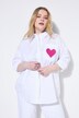 Blusa camisera, oversize, estampado en la espalda