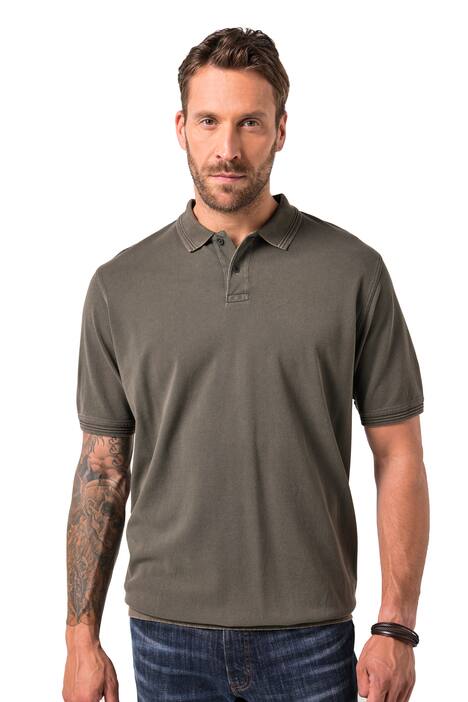 Polokošile JP1880, břišní střih, krátké rukávy, piké, vintage vzhled, XXL - 8XL