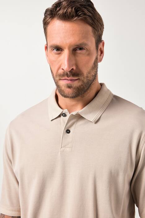 JP1880 poloshirt, Buik-Fit, korte mouwen, piqué, vintage look, XXL tot 8XL