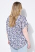 Camisa tipo blusa, oversize, con estampado de flores