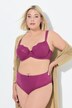 Slip midi con jacquard e pizzo