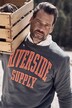 JP1880 Sweatshirt, Badges, glatter Sweat, bis 8 XL