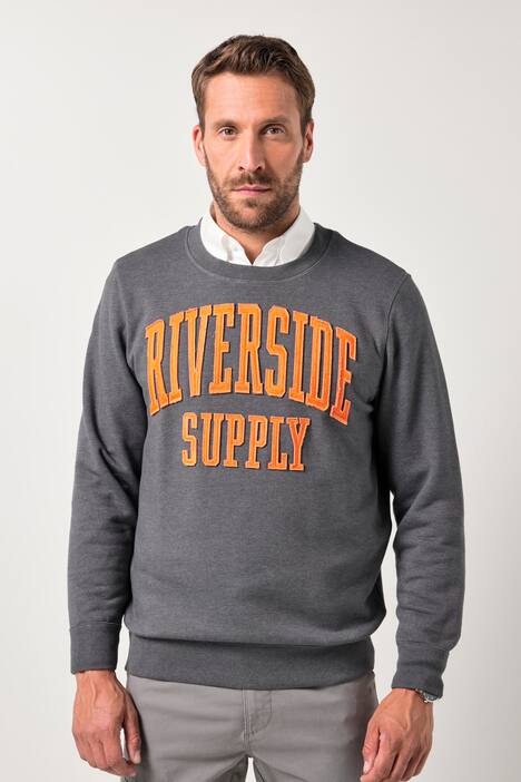 JP1880 Sweatshirt, Badges, glatter Sweat, bis 8 XL