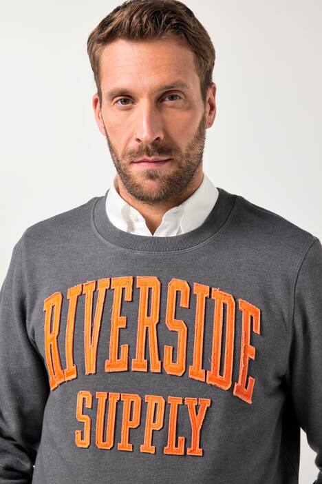 JP1880 Sweatshirt, Badges, glatter Sweat, bis 8 XL