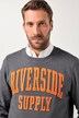 JP1880 Sweatshirt, Badges, glatter Sweat, bis 8 XL