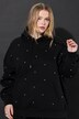Hoodie, Oversize Shape, Kapuze, Zierperlen