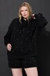 Hoodie, Oversize Shape, Kapuze, Zierperlen