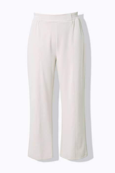 Pantalon en molleton, jambe large et droite, passepoils et taille élastique