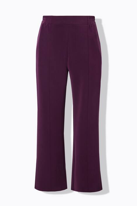 Pantalon en molleton, jambe large et droite, passepoils et taille élastique