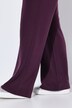 Pantalon en molleton, jambe large et droite, passepoils et taille élastique
