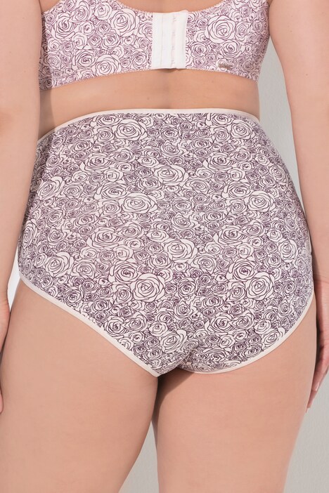 Slips maxi, pack de 3, rosas/color liso