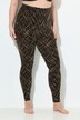 Leggings di calza con fantasia e glitter
