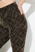 Leggings di calza con fantasia e glitter