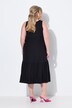 Midi dress, A-line, cupromix jersey, hem flounce