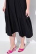 Midi dress, A-line, cupromix jersey, hem flounce