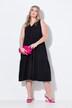 Midi dress, A-line, cupromix jersey, hem flounce