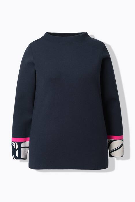 Strikkegenser, turtleneck, lange ermer