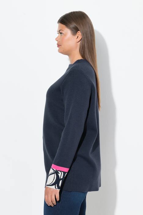 Strikkegenser, turtleneck, lange ermer