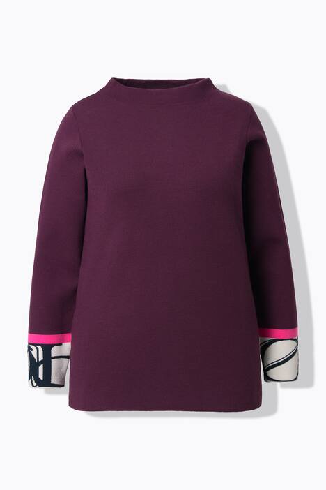 Strikkegenser, turtleneck, lange ermer