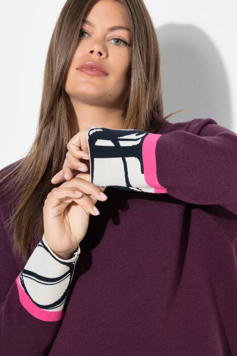 Strikkegenser, turtleneck, lange ermer