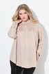 Blusa con pieghe sulle spalle e maniche lunghe